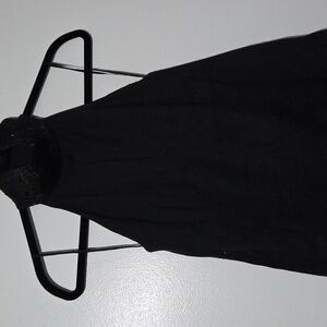 Lauren Ralph Lauren Women's Black Sequin Collar Sleeveless Halter Top M.